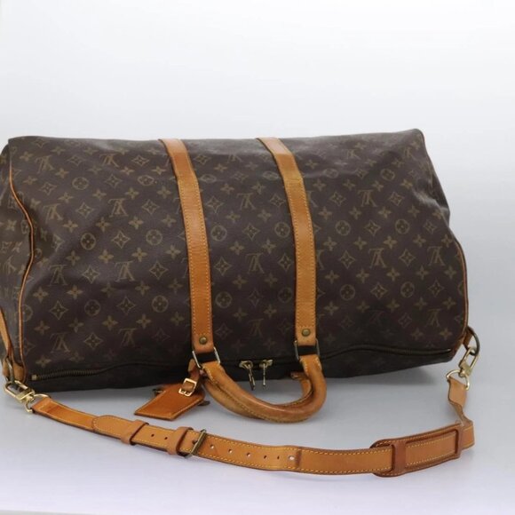 LOUIS VUITTON Monogram Keepall Bandouliere 55 Boston Bag M41414 LV Auth 108318 - Picture 8 of 15